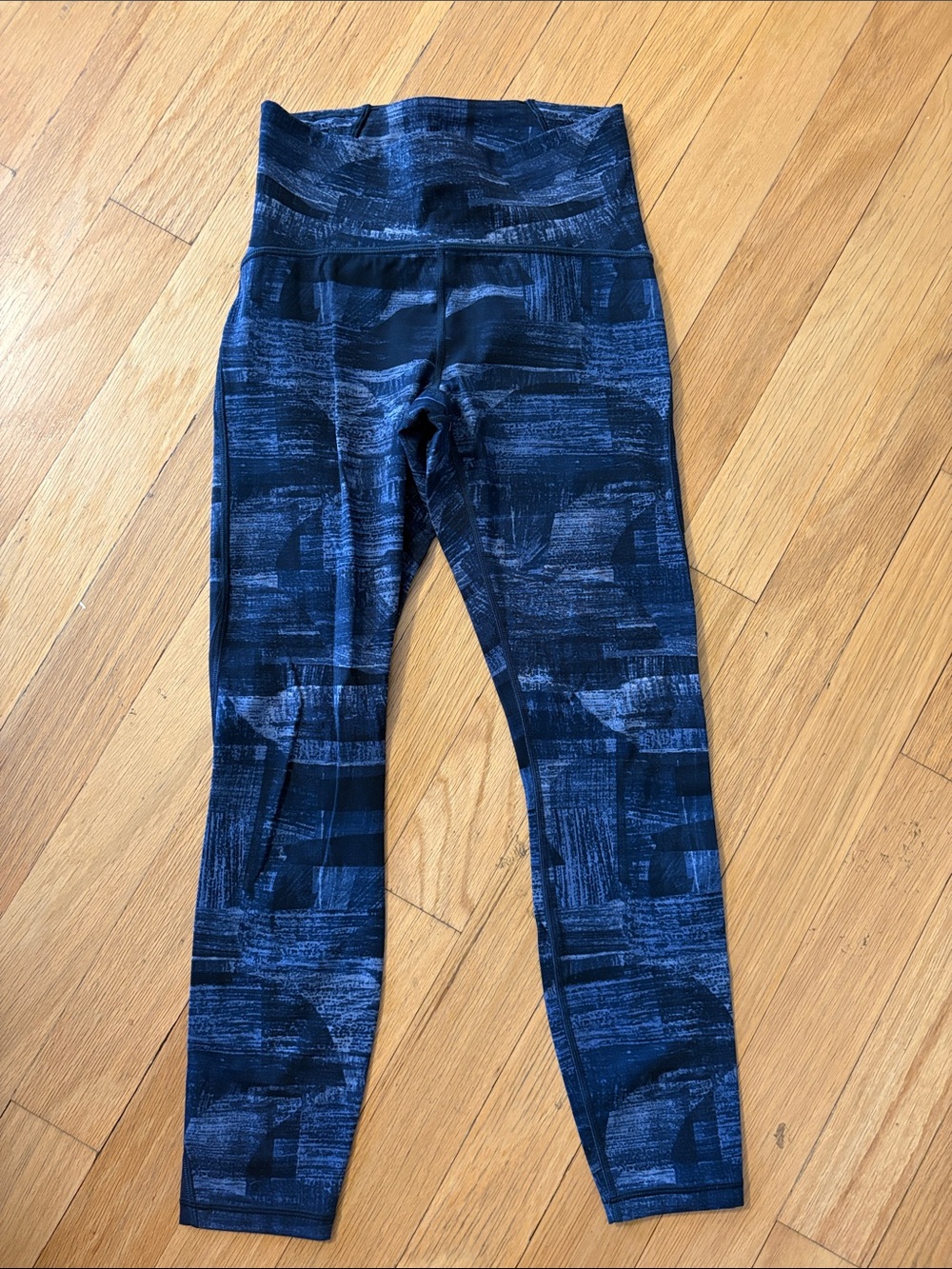 lululemon athletica Navy Patterned High-Rise Leggings
